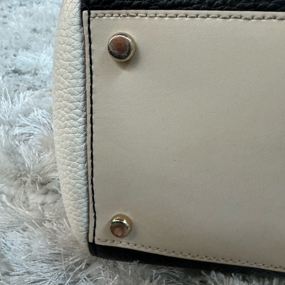 Kate Spade tri-color Purse Black, White and Cream Gently Used - Picture 7 of 10
